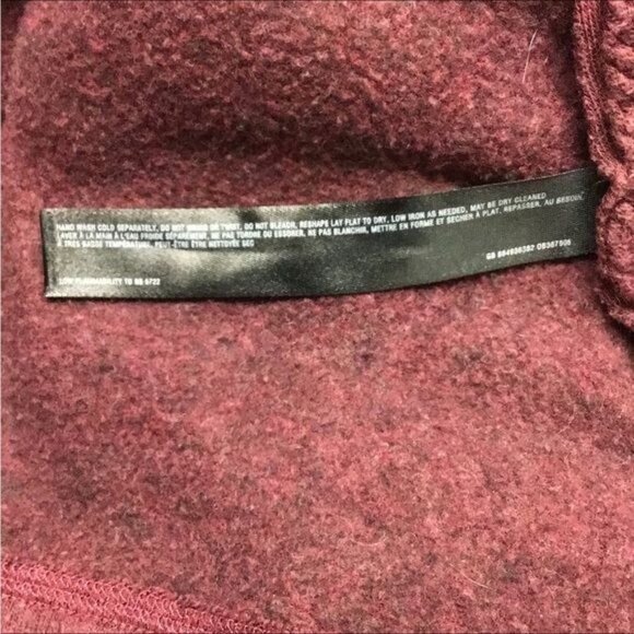 Saturday Sunday Anthropologie Women’s Open Front Cardigan, Wine, size M - Picture 7 of 8